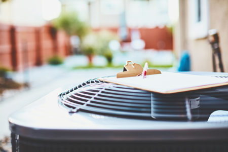 air conditioner with a clipboard